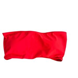 Red Bandeau bikini top